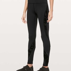 Lululemon Wunder Under High Rise Flocked Tight 28"